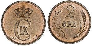 2 Ore Dänemark Bronze 