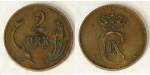 2 Ore Dänemark Bronze 