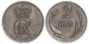 2 Ore Dänemark Bronze 