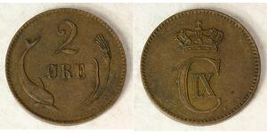 2 Ore Dänemark Bronze 