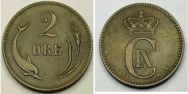 2 Ore Dänemark Bronze 