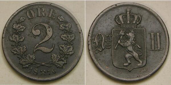 2 Ore Norvège Bronze 