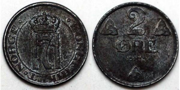 2 Ore Norvège Bronze 