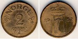 2 Ore Norwegen Bronze 