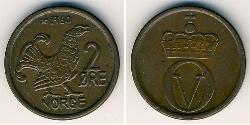 2 Ore Norwegen Bronze 