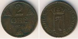 2 Ore Norwegen Bronze 