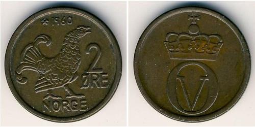 2 Ore Norwegen Bronze 