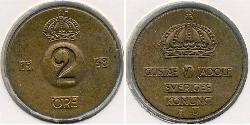 2 Ore Schweden Bronze 
