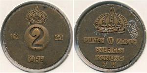 2 Ore Sweden Bronze 