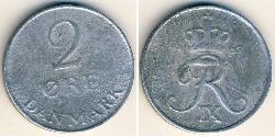 2 Ore Dänemark Zink 