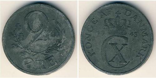 2 Ore Dänemark Zink 