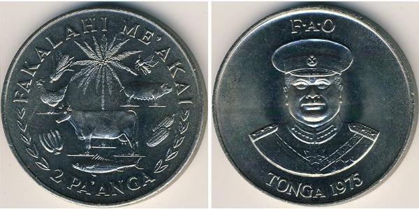 2 Paanga Tonga Kupfer/Nickel 