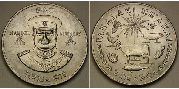 2 Paanga Tonga Silber 