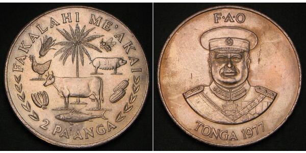 2 Paanga Tonga 銅/镍 