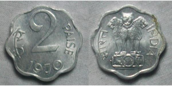 2 Paisa 印度 铝 