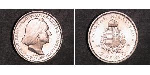 2 Pengo Reino de Hungría (1920 - 1946) Plata Franz Liszt