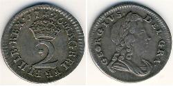 2 Penny Royaume-Uni Argent 