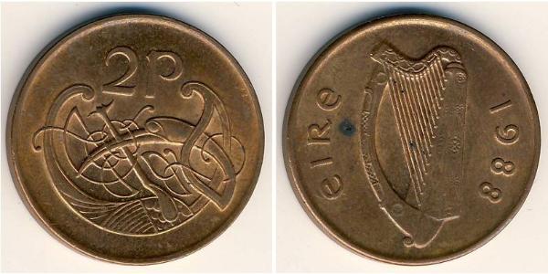2 Penny Irlanda (1922 - ) Bronce 