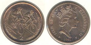 2 Penny Isla de Man Bronce 