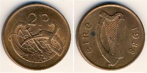 2 Penny Ireland (1922 - ) Bronze 