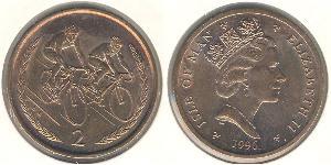 2 Penny Isle of Man Bronze 