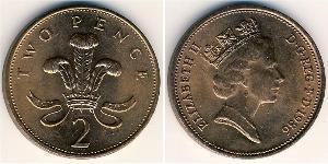 2 Penny Royaume-Uni Bronze 