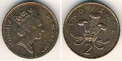 2 Penny Regno Unito  Bronzo 