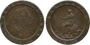 2 Penny Reino de Gran Bretaña (1707-1801) Cobre Jorge III (1738-1820)