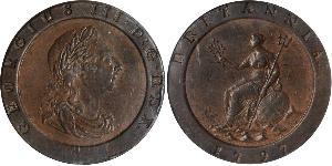 2 Penny Reino de Gran Bretaña (1707-1801) Cobre Jorge III (1738-1820)