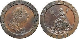 2 Penny Kingdom of Great Britain (1707-1801) Copper George III (1738-1820)