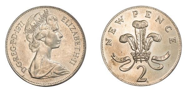 2 Penny United Kingdom (1922-) Copper Elizabeth II (1926-2022)