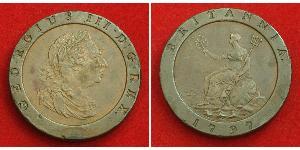 2 Penny Regno Unito di Gran Bretagna (1707-1801) Rame Giorgio III (1738-1820)