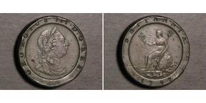 2 Penny Regno Unito di Gran Bretagna (1707-1801) Rame Giorgio III (1738-1820)