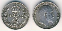 2 Penny 英国 銀 