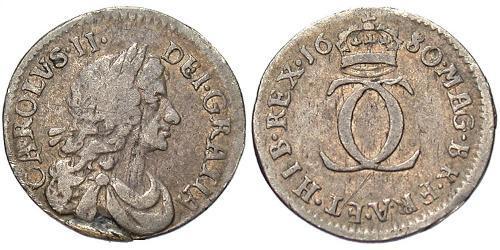 2 Penny 英国 銀 