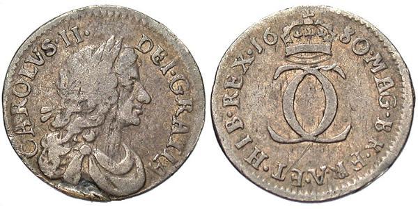 2 Penny 英国 銀 