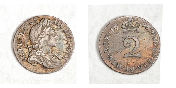 2 Penny 英格兰王国 銀 威廉三世 (奥兰治)