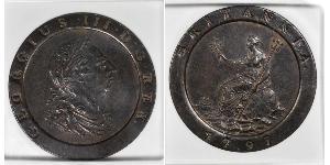 2 Penny 大不列顛王國 (1707 - 1800) 銅 喬治三世 (1738-1820)