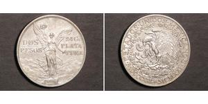 2 Peso Mexique (1867 - ) Argent 