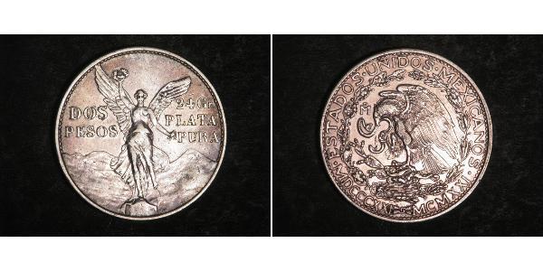 2 Peso Mexique (1867 - ) Argent 