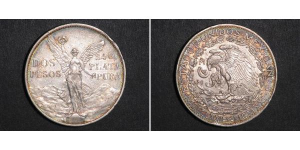 2 Peso Messico (1867 - ) Argento 