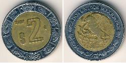 2 Peso 墨西哥 Bimetal 