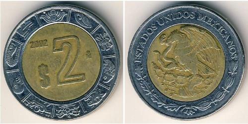2 Peso 墨西哥 Bimetal 