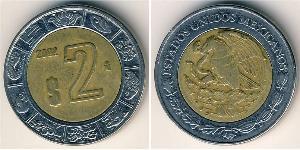 2 Peso Mexiko (1867 - ) Bimetall 