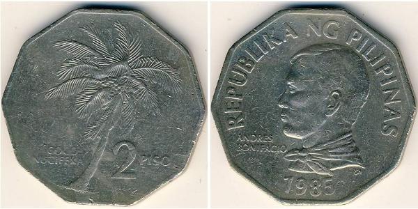 2 Peso Philippines Copper/Nickel 