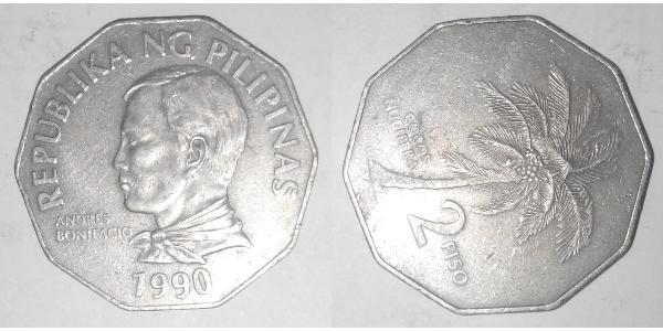 2 Peso Philippines Cuivre/Nickel 