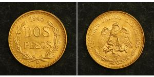 2 Peso Mexiko (1867 - ) Gold 