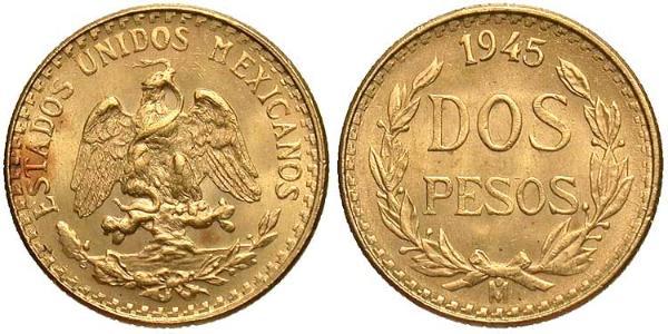 2 Peso United Mexican States (1867 - ) Gold 