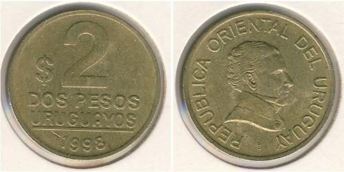 2 Peso Uruguay Latón 