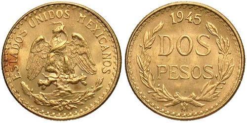 2 Peso Mexique (1867 - ) Or 